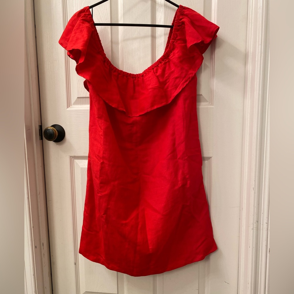 Tommy Bahama Women’s Dress of the shoulder Vibrant Red Size Medium